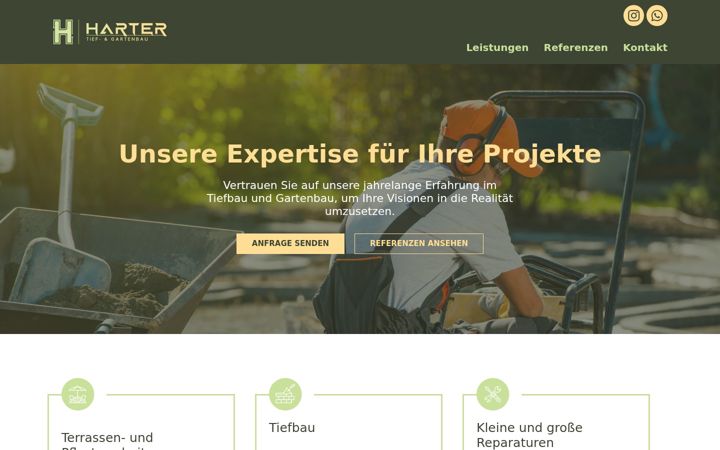 Screenshot of harter-bau.de