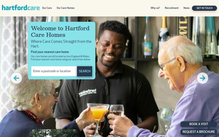 Screenshot of hartfordcare.co.uk