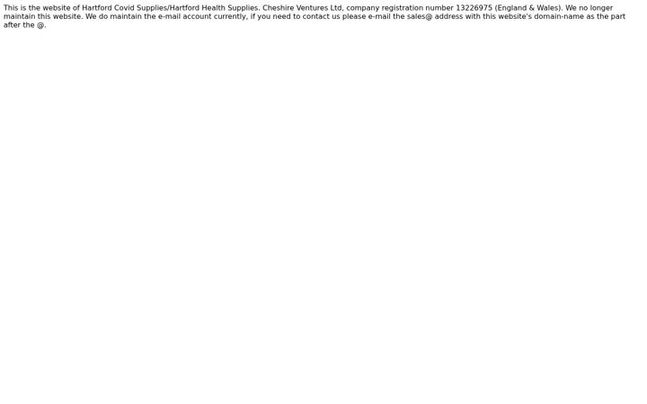 Screenshot of hartfordhealthsupplies.co.uk