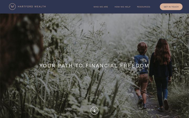 Screenshot of hartfordwealth.co.uk