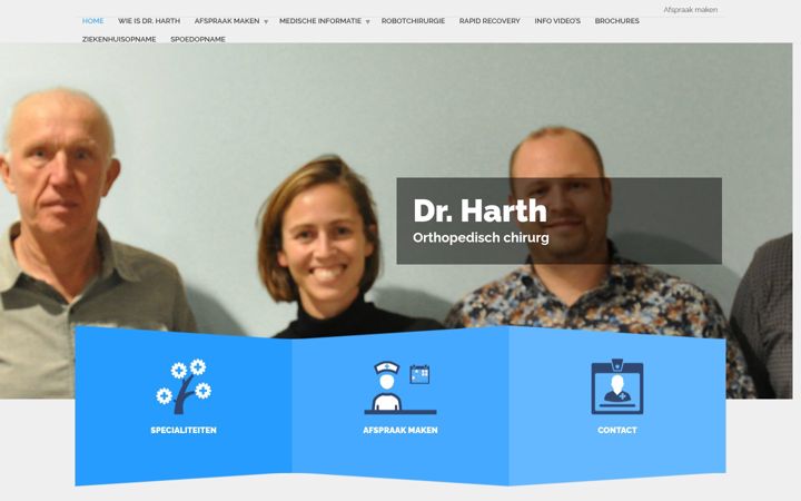 Screenshot of harth-orthopedie.be