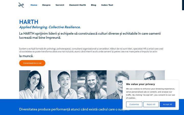 Screenshot of harth.ro