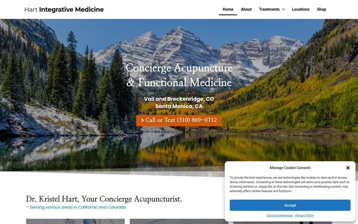 Screenshot of hartintegrativemedicine.com