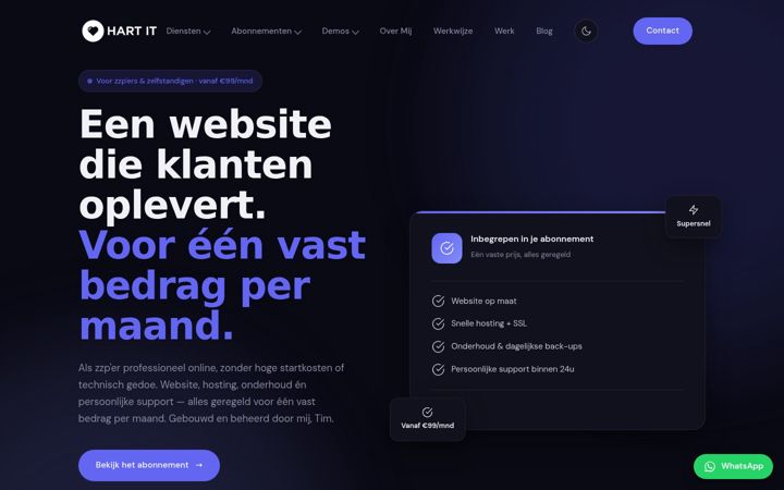 Screenshot of hartit.nl