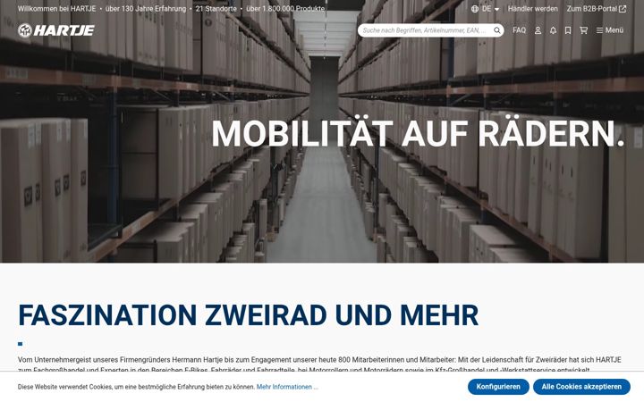 Screenshot of hartje.de