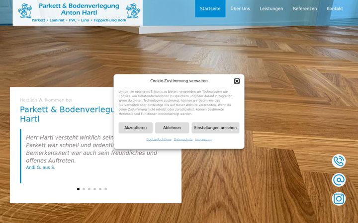 Screenshot of hartl-bodenverlegung.de