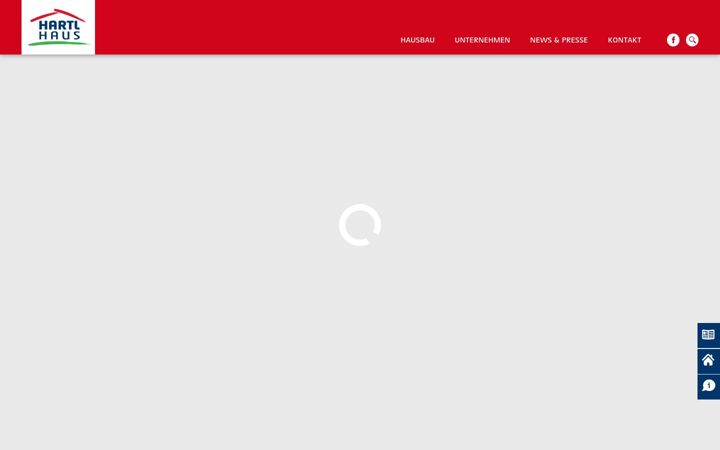 Screenshot of hartlhaus.it