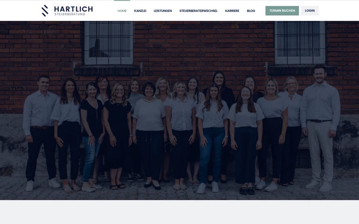 Screenshot of hartlich-steuerberatung.de