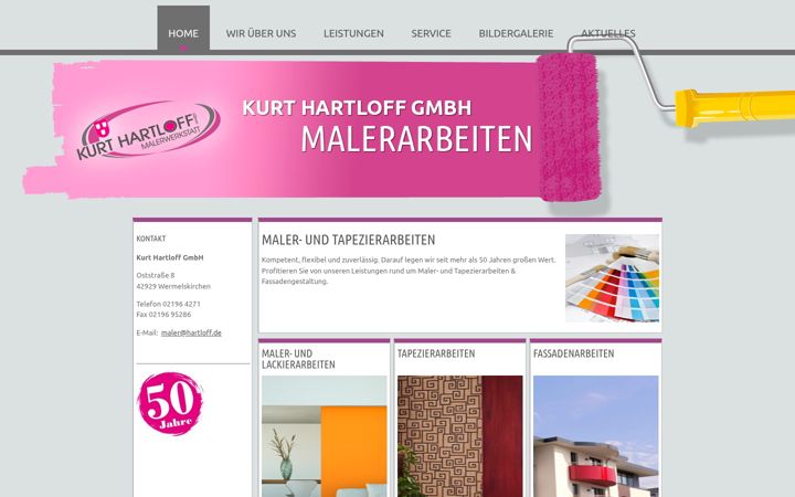 Screenshot of hartloff.de