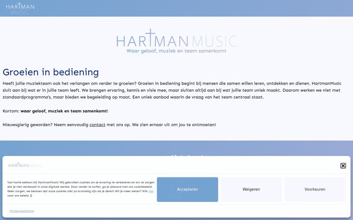 Screenshot of hartmanmusic.nl