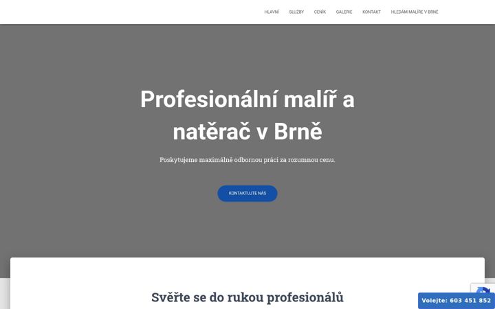 Screenshot of hartmann-malir-brno.cz