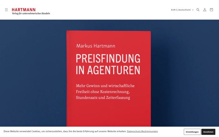 Ekrano kopija hartmann-verlag.de