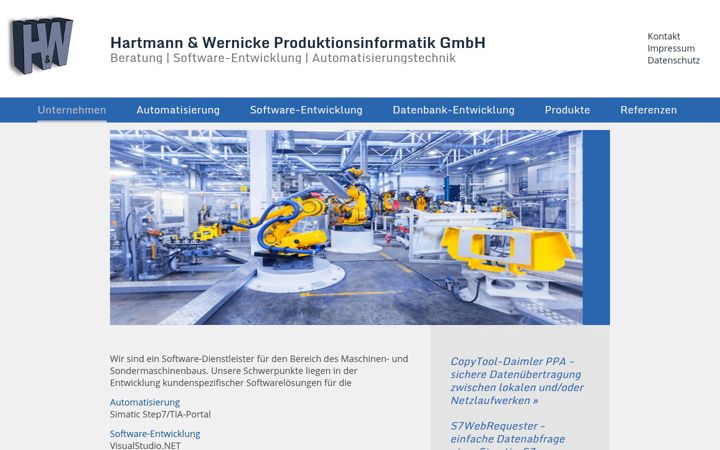 Screenshot of hartmann-wernicke.de