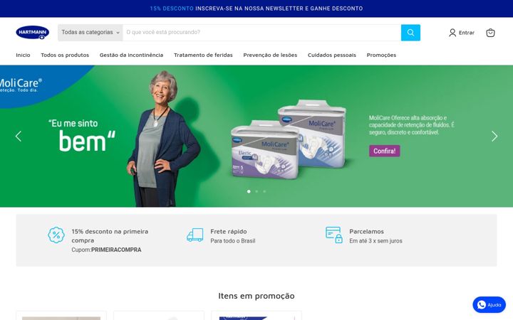 Screenshot of hartmannbrasil.com.br