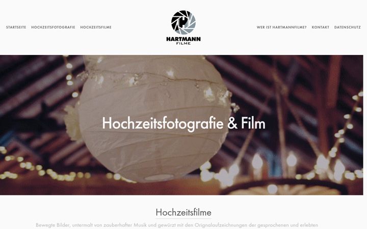 Screenshot of hartmannfilme.com