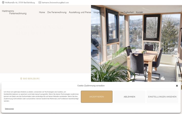Képernyőkép: hartmanns-ferienwohnung.de