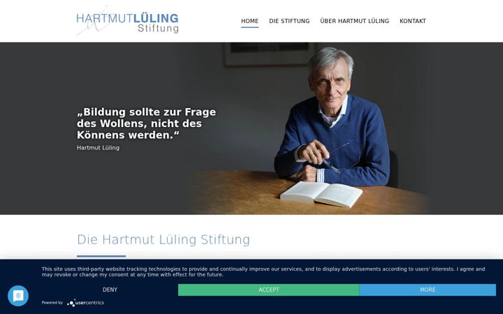 Screenshot of hartmut-lueling-stiftung.de