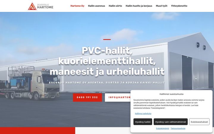 Skjermbilde av hartome.fi