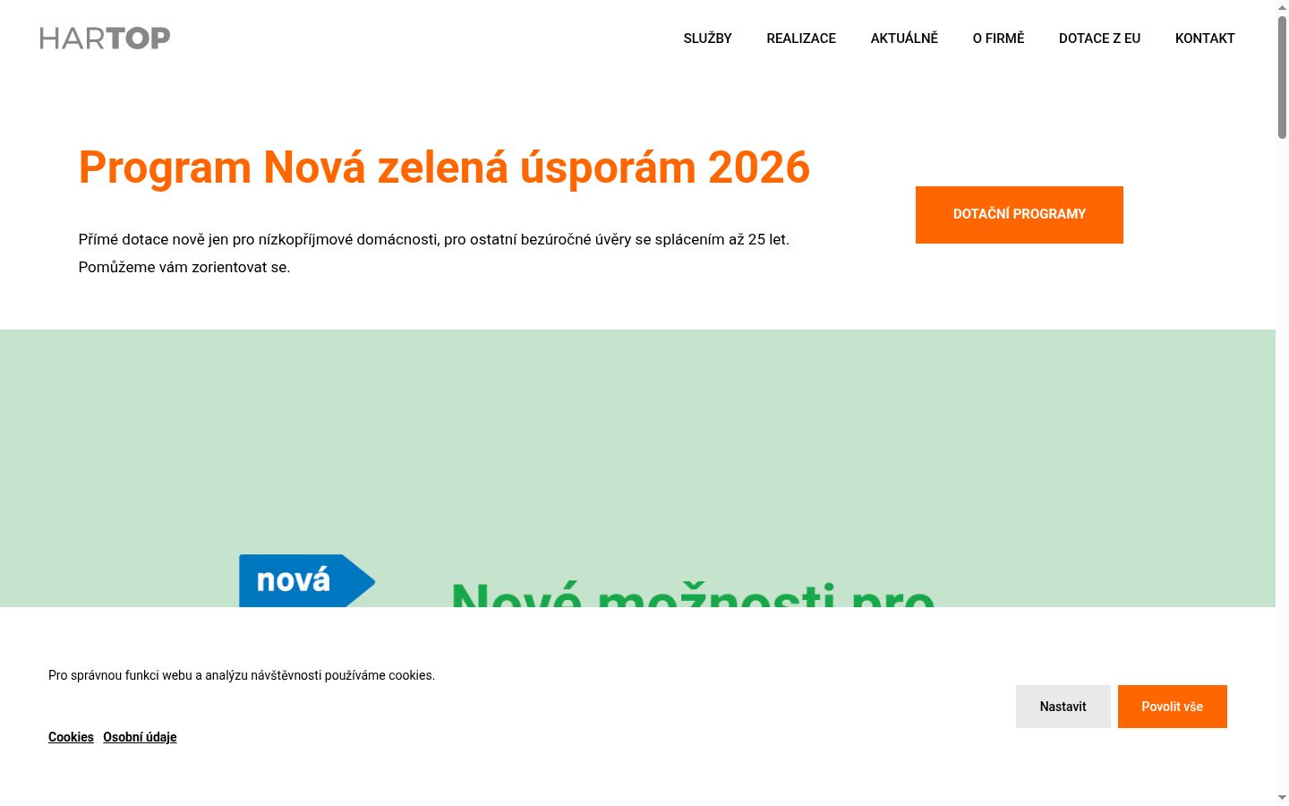 Screenshot des Einwilligungsbanners vor jeglicher Interaktion