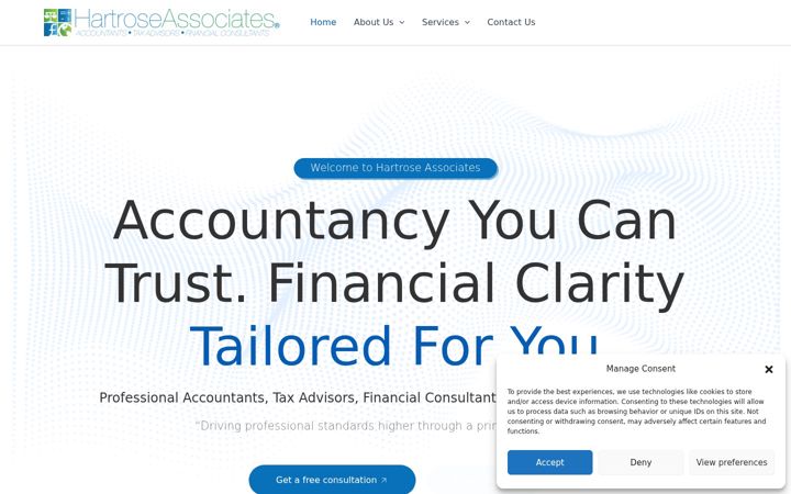 Screenshot of hartroseassociates.com