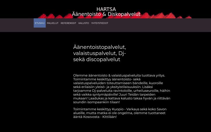 Screenshot of hartsa.com