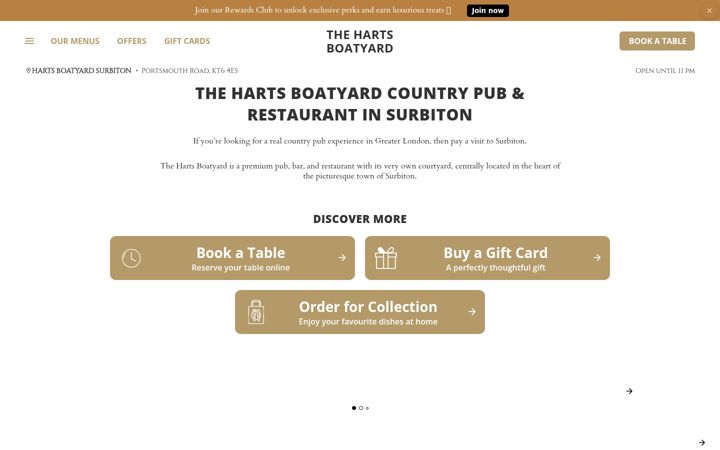 Screenshot of hartsboatyard.co.uk