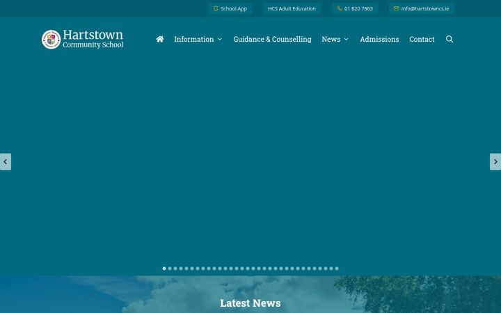 Screenshot of hartstowncommunityschool.com