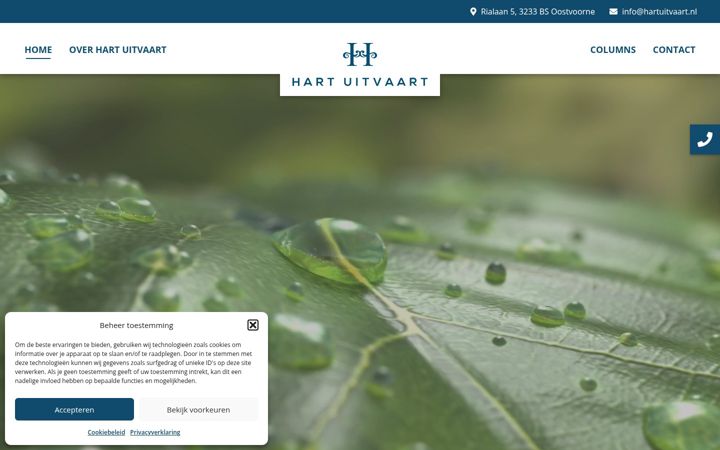 Screenshot of hartuitvaart.nl