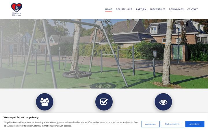 Screenshot of hartvanhierden.nl