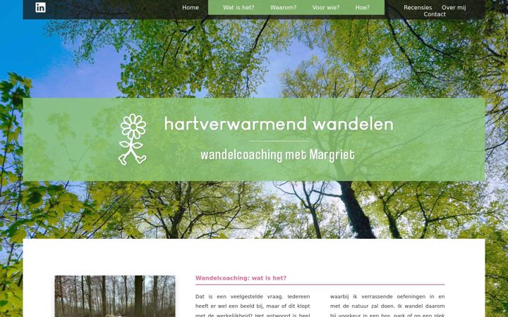 Screenshot of hartverwarmendwandelen.nl