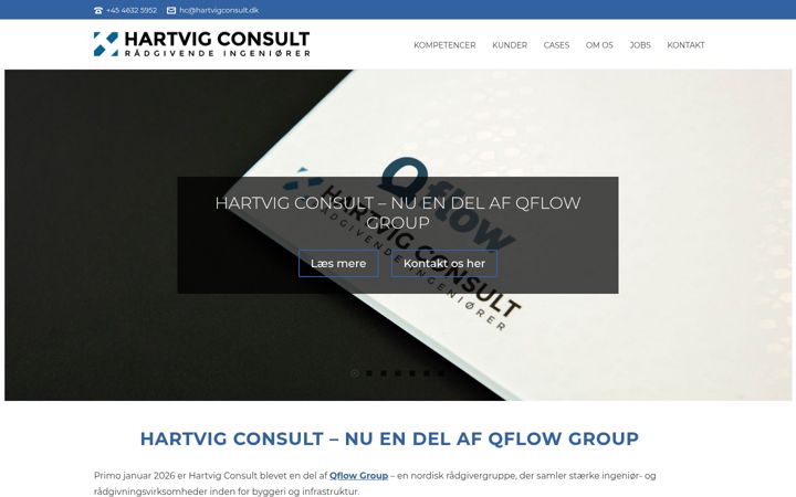 Screenshot of hartvigconsult.dk