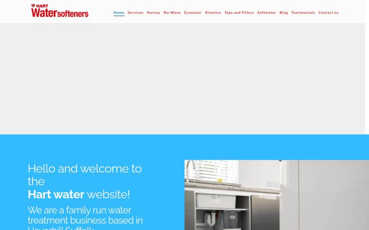 Screenshot of hartwater.co.uk