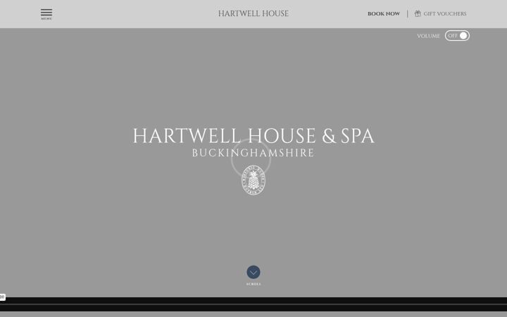 Screenshot of hartwell-house.com