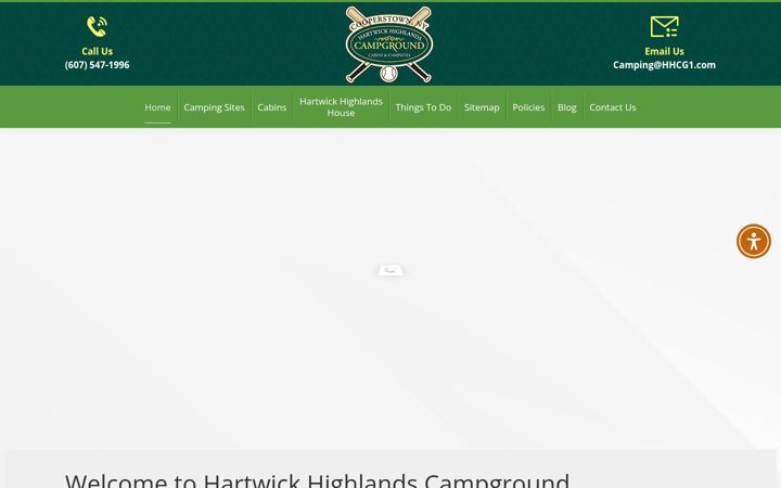 Screenshot of hartwickhighlandscg.com