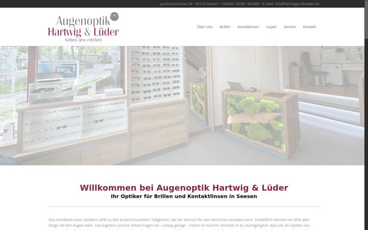 Screenshot stránky hartwigundlueder.de