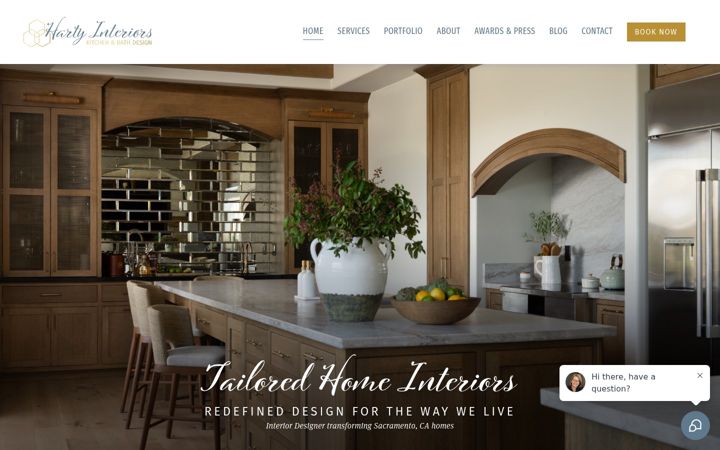Screenshot of hartyinteriors.com