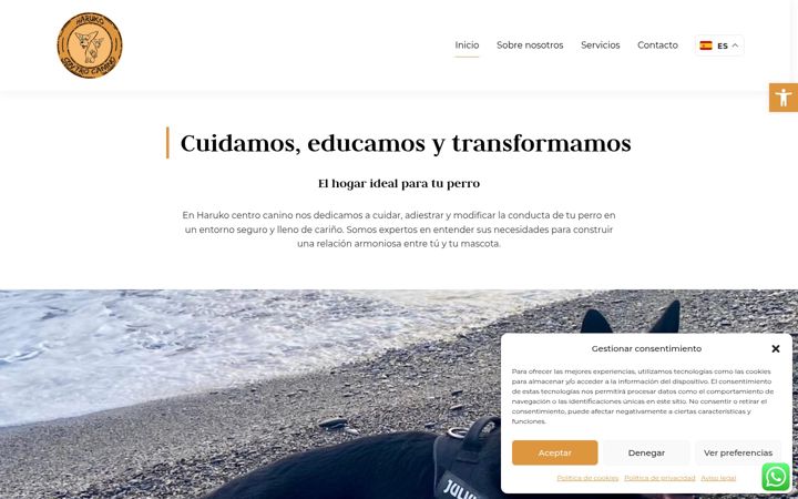 Screenshot of harukocentrocanino.com