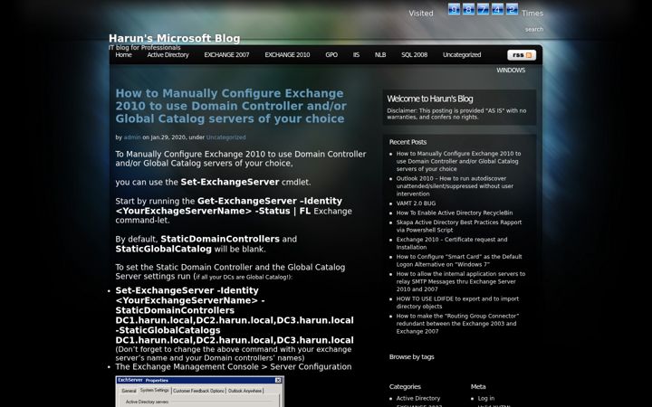 Screenshot of harun.se