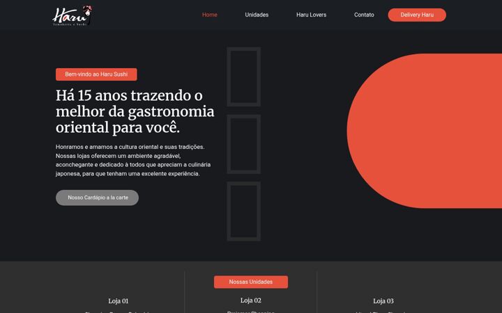 Screenshot of harusushi.com.br