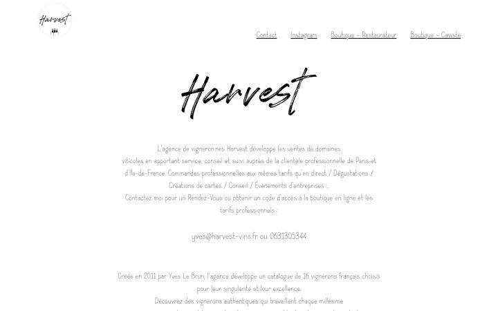 Screenshot of harvest-vins.fr