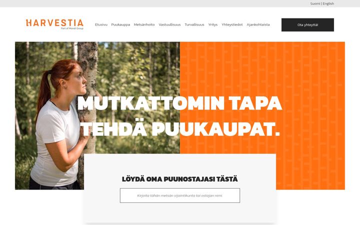 Ekrano kopija harvestia.fi