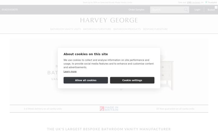 Screenshot of harvey-george.com