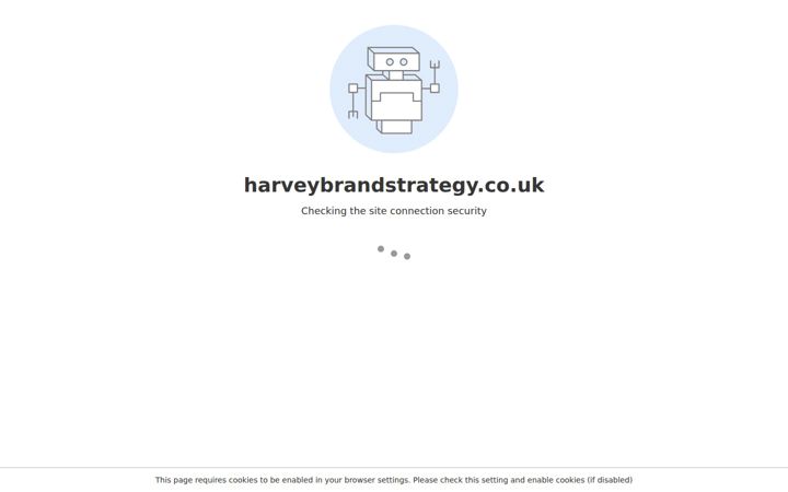 Screenshot of harveybrandstrategy.co.uk