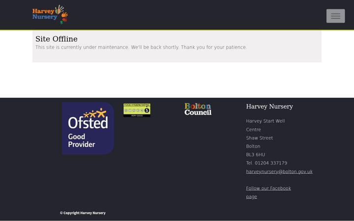 Screenshot of harveynursery.co.uk