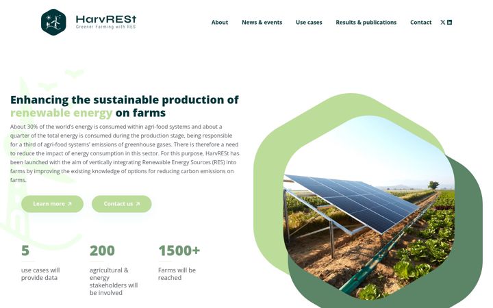 Screenshot of harvrest.eu