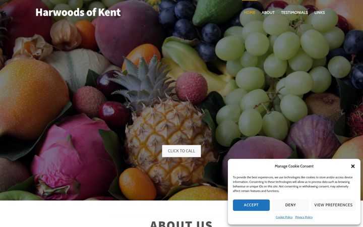 Screenshot of harwoodsofkent.com
