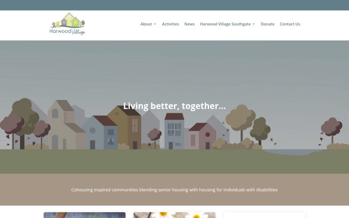 Screenshot of harwoodvillage.org