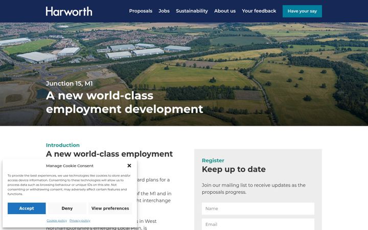 Screenshot of harworth-junction15.co.uk