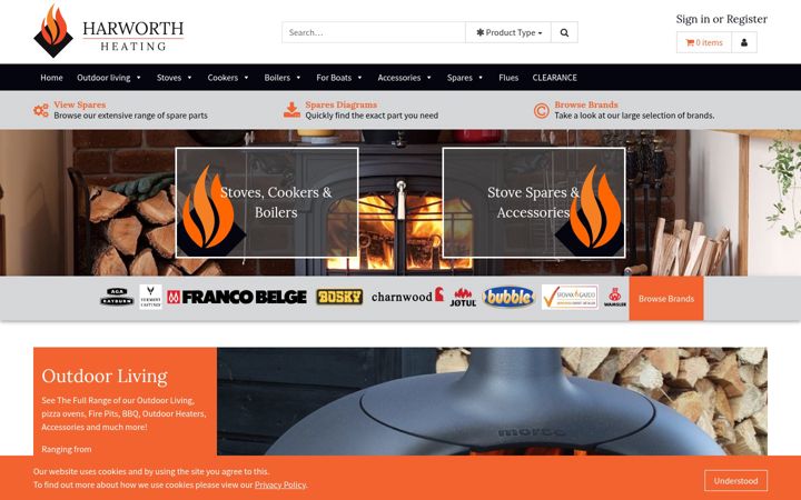 Screenshot of harworthheating.co.uk