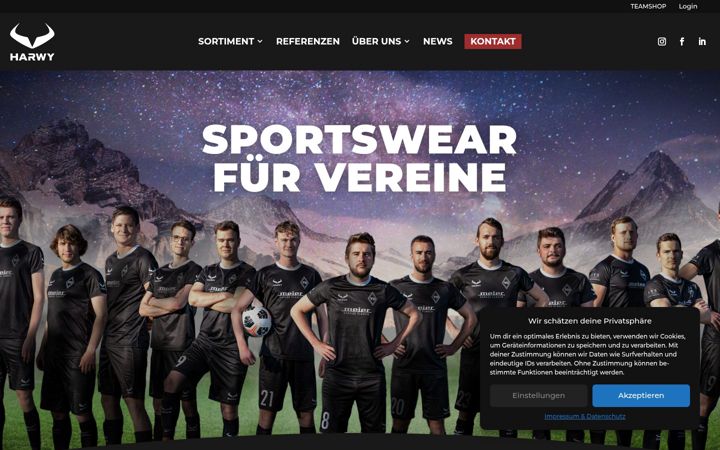 Screenshot of harwy.ch